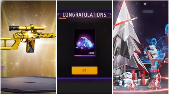Dapatkan Skin M1917 Bubble VSK94 Diamond Kode Redeem FF 29 Desember Terbaru